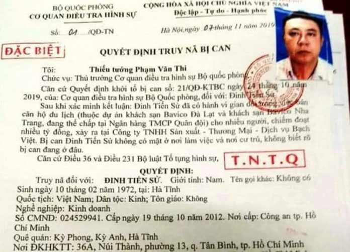 Bắt Đinh Tiến Sử