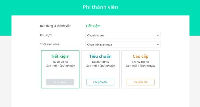 Hướng dẫn mua phí thành viên