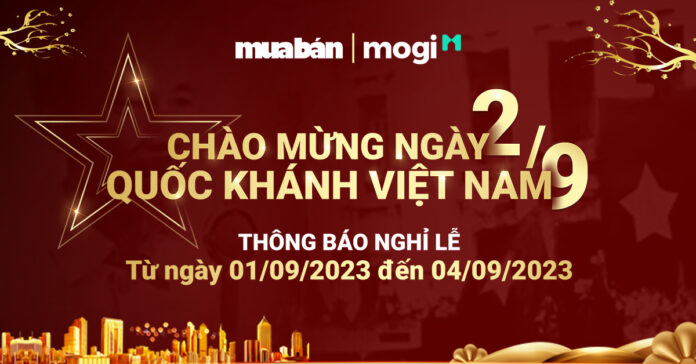 THÔNG BÁO: Nghỉ Lễ Quốc Khánh 2/9/2023