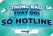 THÔNG BÁO THAY ĐỔI SỐ HOTLINE MOGI