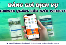 Bảng giá dịch vụ banner quảng cáo trên website