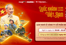 THÔNG BÁO LỊCH NGHỈ LỄ QUỐC KHÁNH 2/9